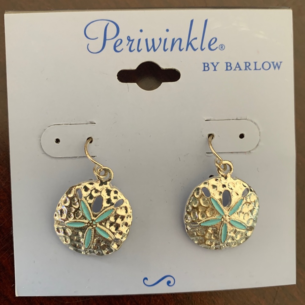 New Silver Sand Dollar earrings